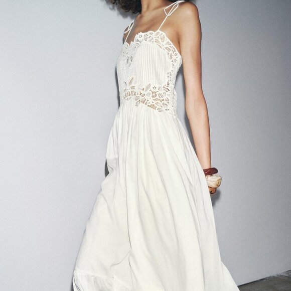 Zara Dresses & Skirts - NWT ZARA ZW COLLECTION EMBROIDERED DRESS S, L